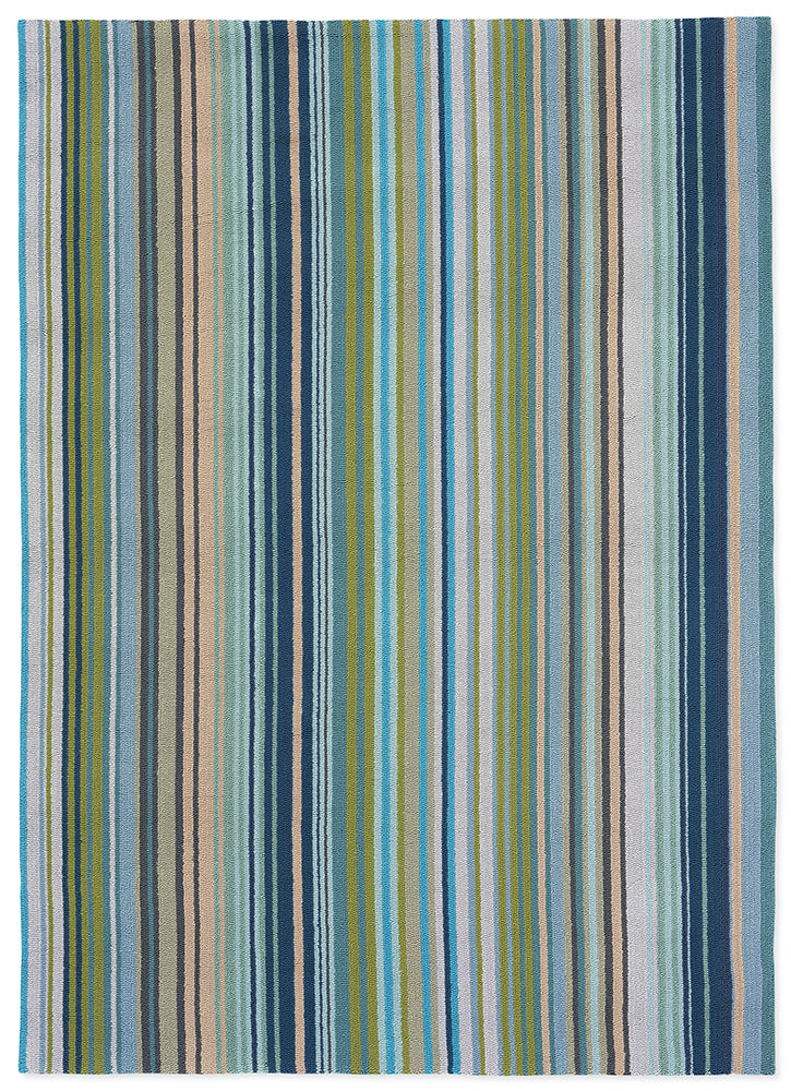 Harlequin Spectro Stripes Marine Outdoor 442108 Rug