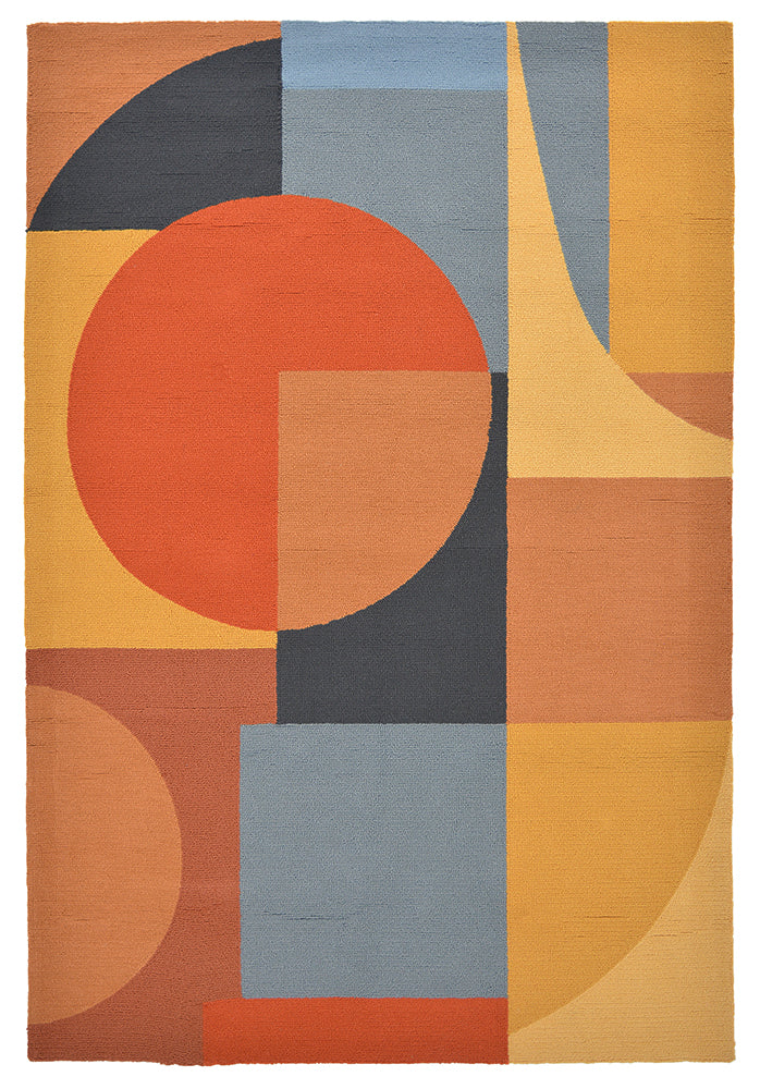 Brink And Campman 411705 Shapes In Multi Coloured Rug