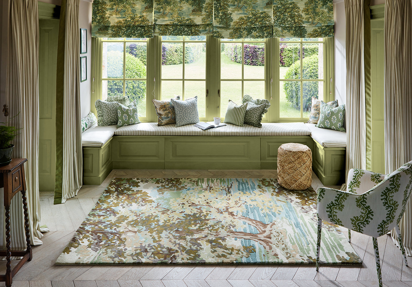 Sanderson Ancient Canopy Fawn/Olive Green 146701 Rug