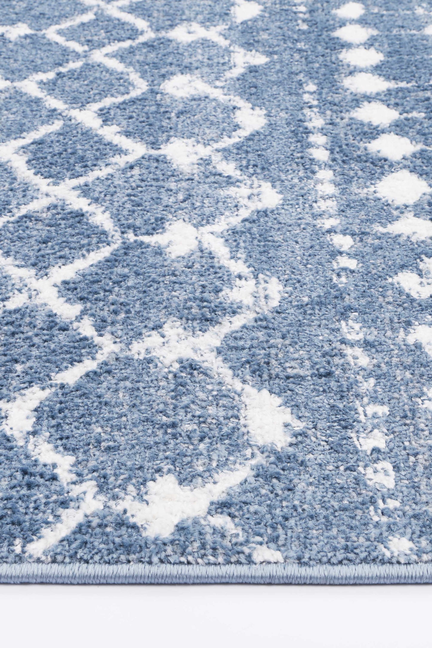 Fjord Repeats In Blue & White Rug