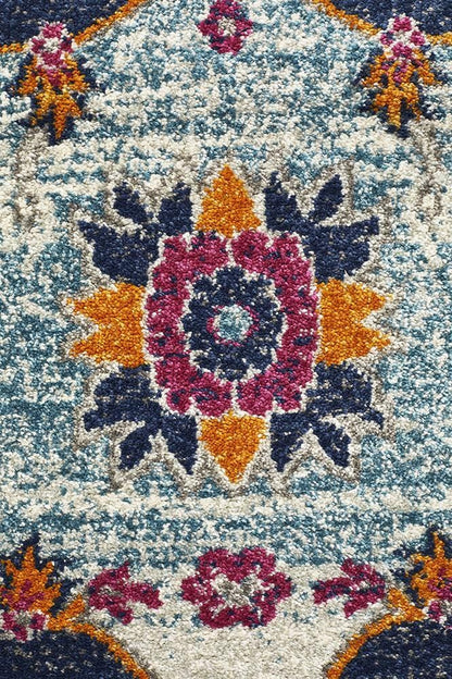 Babylon in Rust and Blue Rug