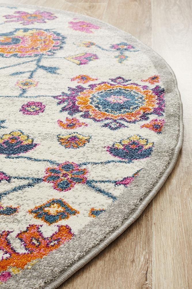 Babylon Lily in Multi Coloured : Round Rug