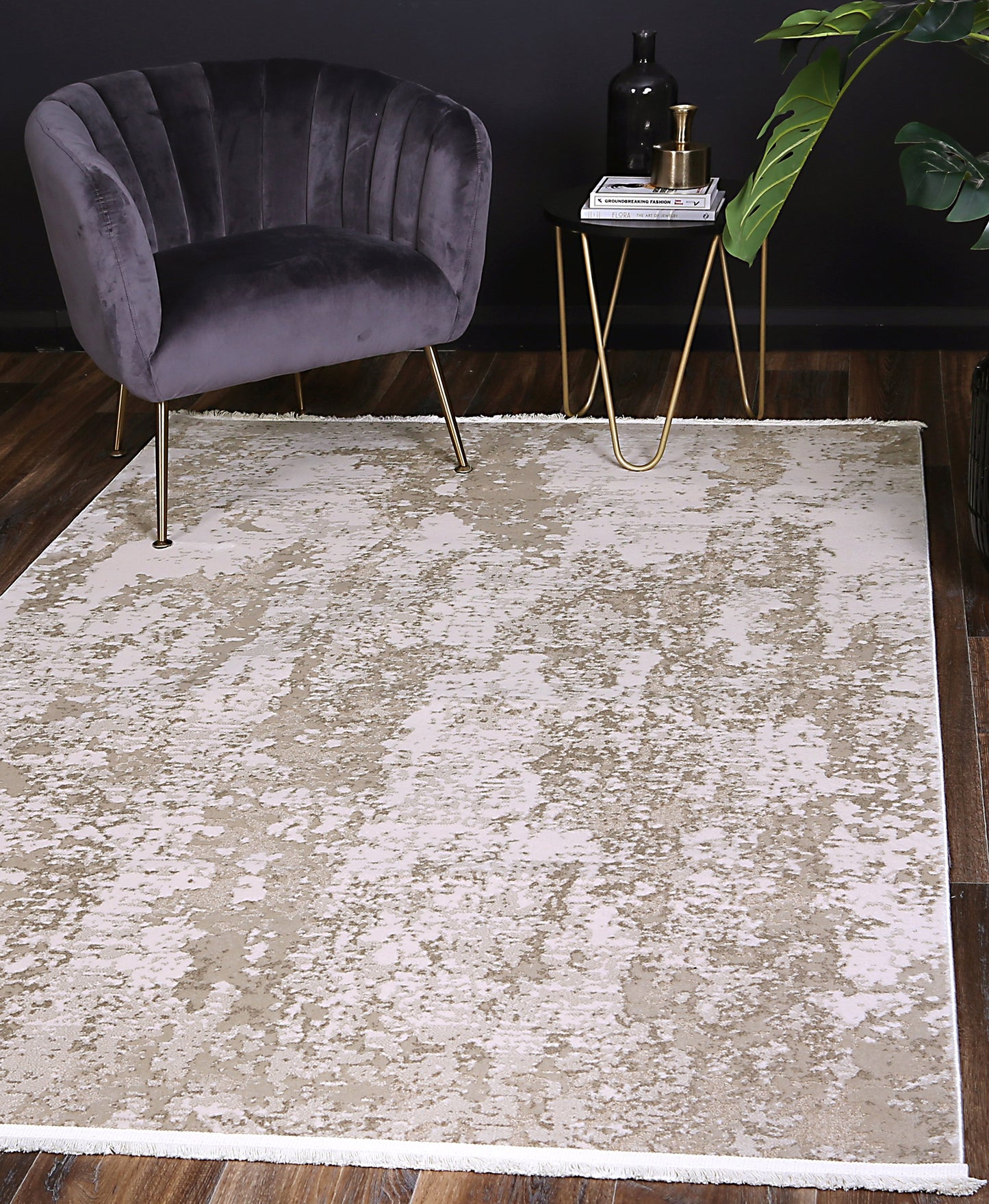 Eden Modern Rug In Beige