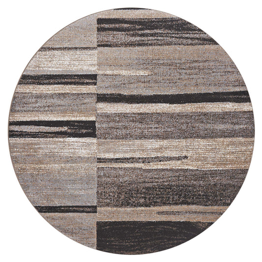 Boston 7866 in Brown : Round Rug