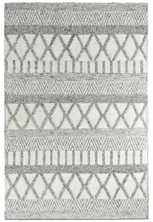 Acdian in White & Silver Rug