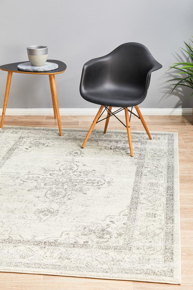 Century In Ivory & Silver Rug