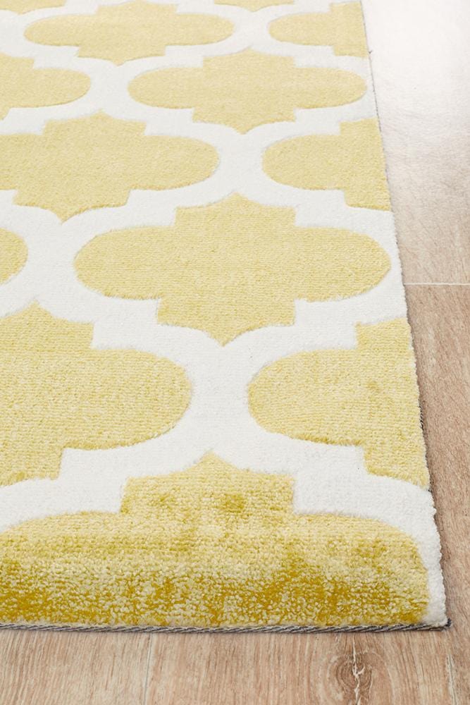 City Chartreuse In Yellow Rug