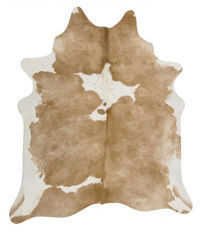 Natural Cowhide in Beige & White Rug
