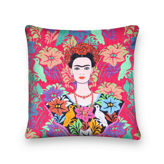 'Kahlo's Mirage' 100% Cotton Velvet Cushion Cover