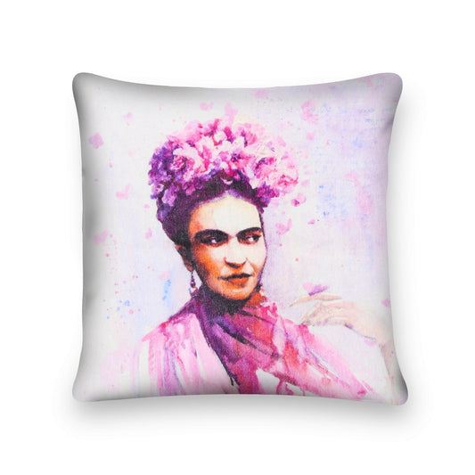 Frida's Dreams 100% Cotton Velvet Pink In Cushion Cover