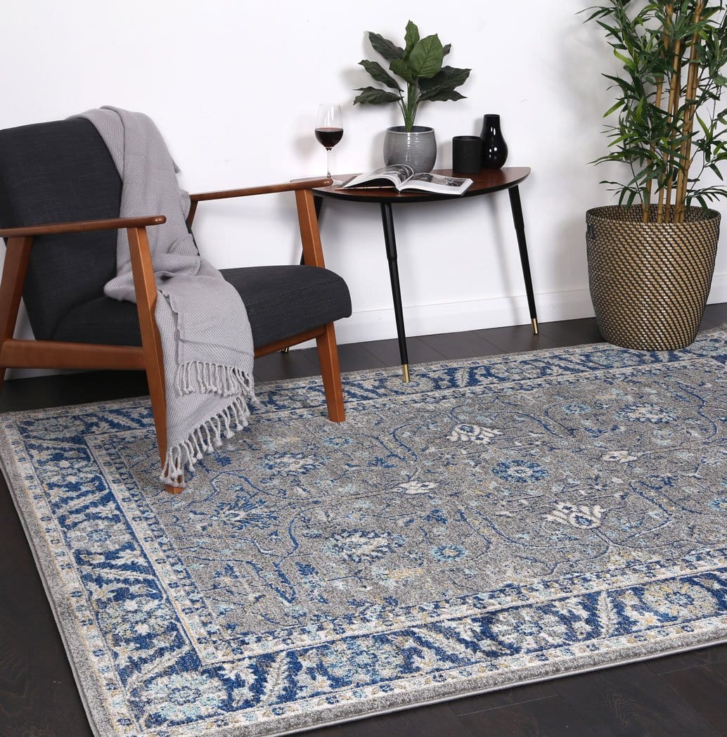 Zanzui Rugs Zendaya Oriental In Blue & Navy Rug – Cheapest Rugs Online
