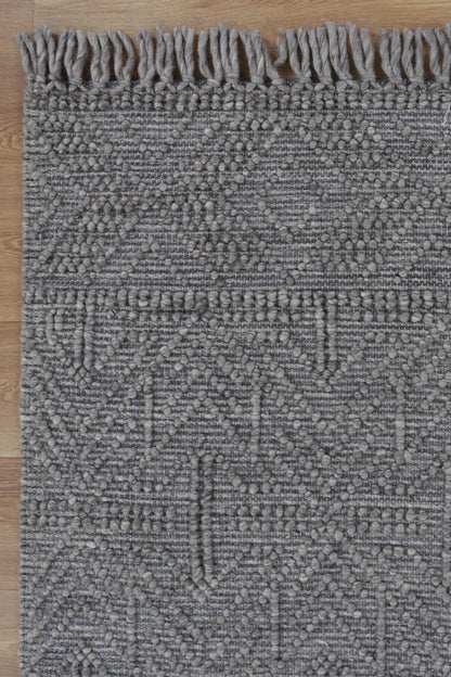 Diogo Tribal in Grey Multi Wool Rug