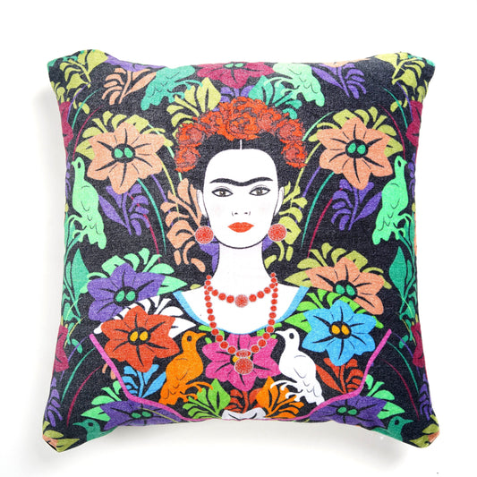 Artistic Allure 100% Cotton Velvet Multicoloured In Cushion Cover