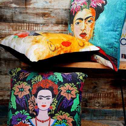 Artistic Allure 100% Cotton Multicolour In Cushion Cover