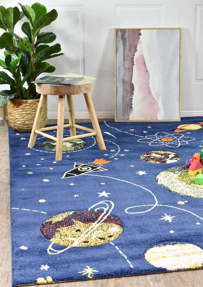 Cotton Candy D359A Space In Blue Rug