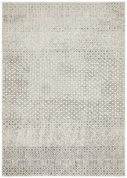 Evoke Imprint Rug In Grey