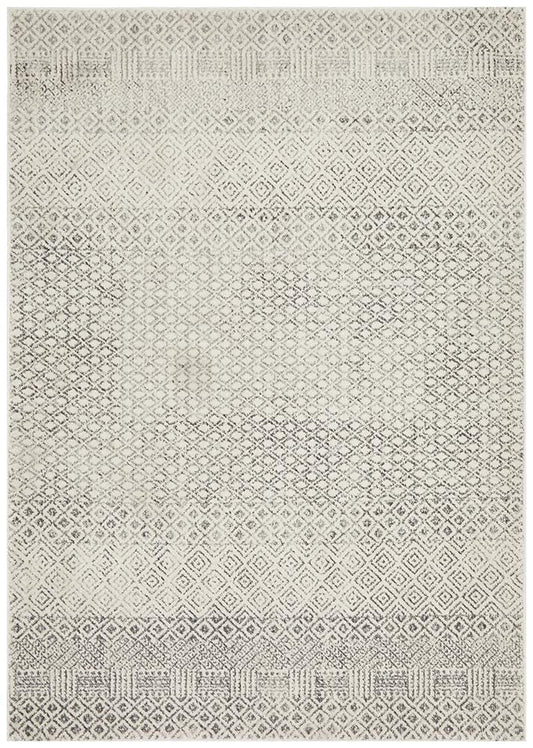 Evoke Imprint Rug In Grey