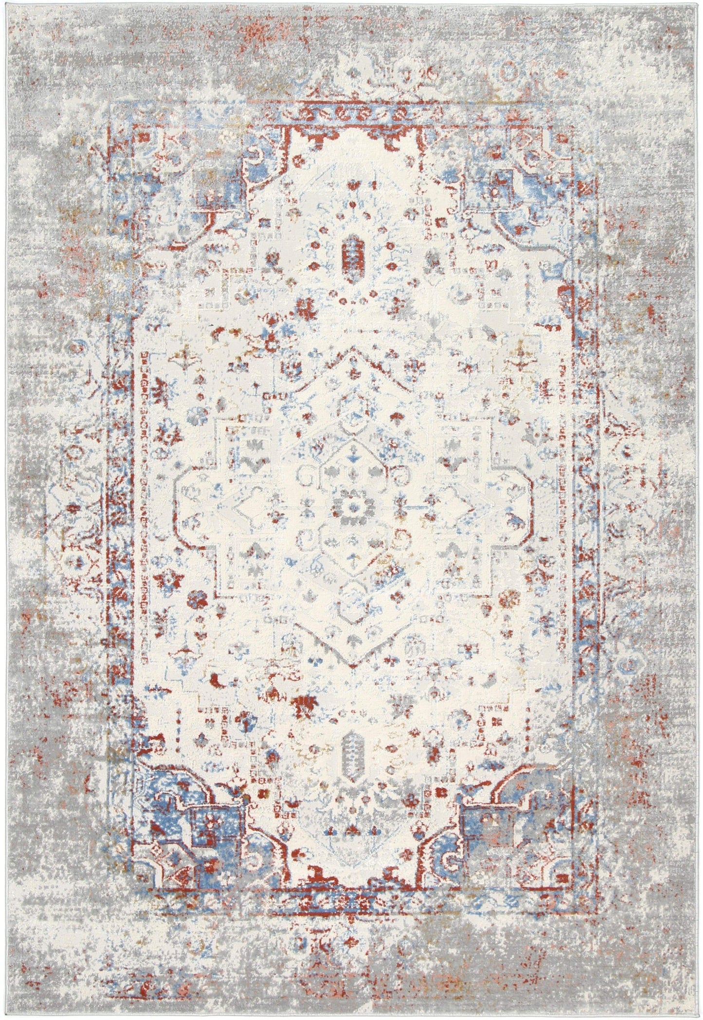 Artistry Franz Transitional In Grey & Multicolour Rug