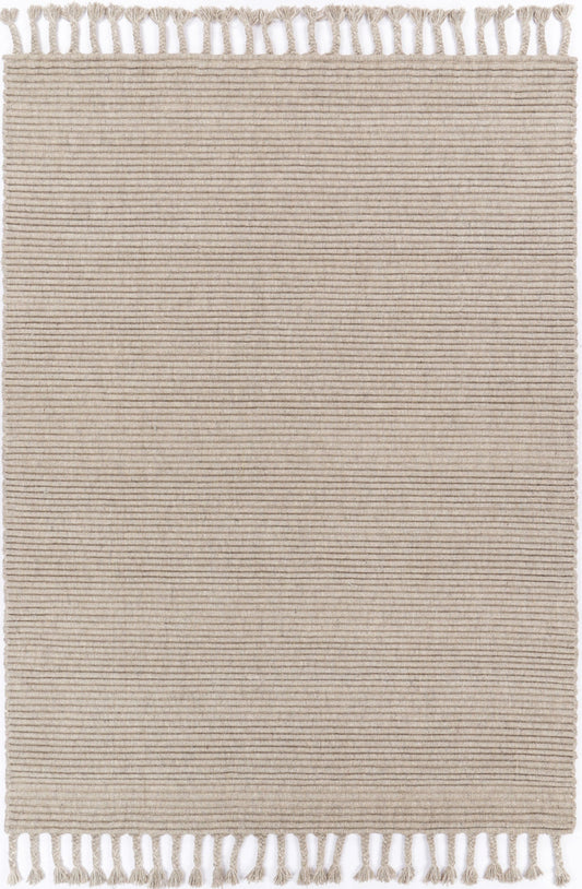 Goa Textured Wool Blend In Ivory Rug
