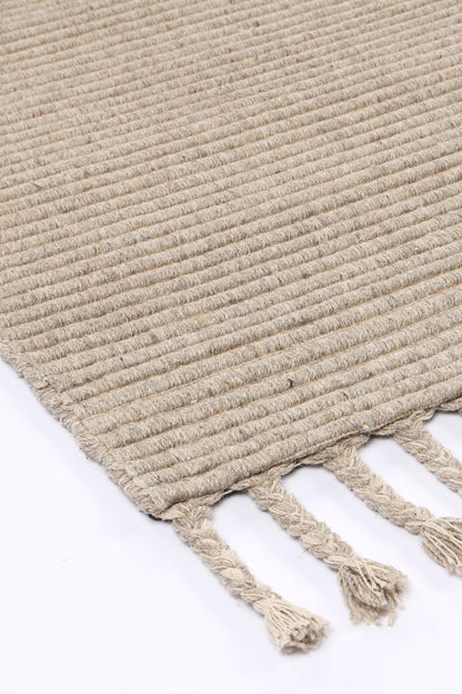 Goa Textured Wool Blend In Ivory Rug