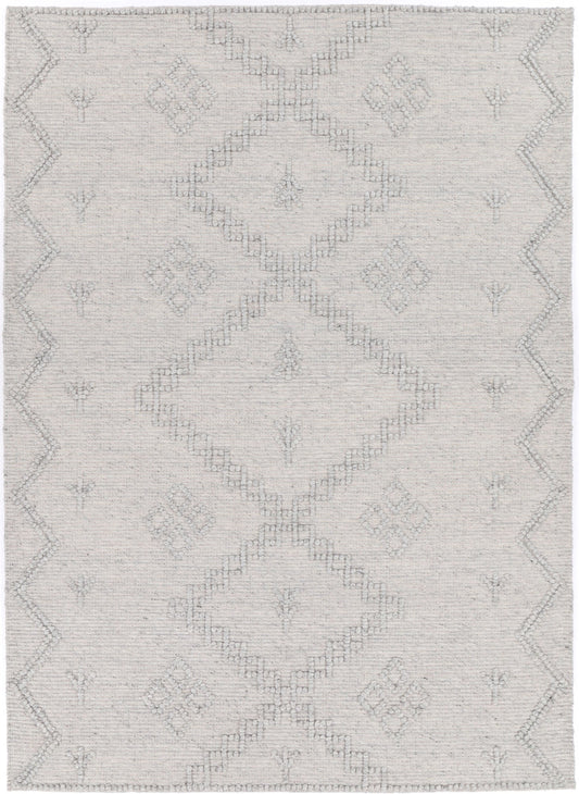 Goa Aztec Wool Blend In Grey Rug