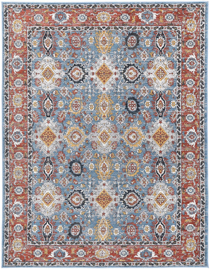 Havana Papian Transitional In Charcoal & Blue Rug