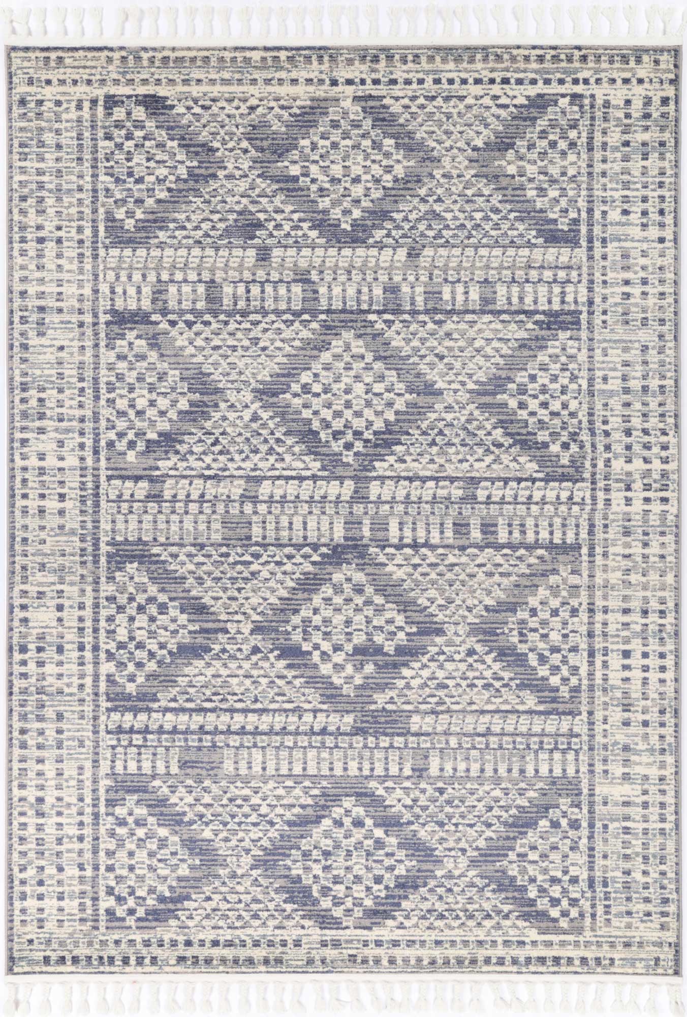 Inca Jauja Contemporary In Blue Rug