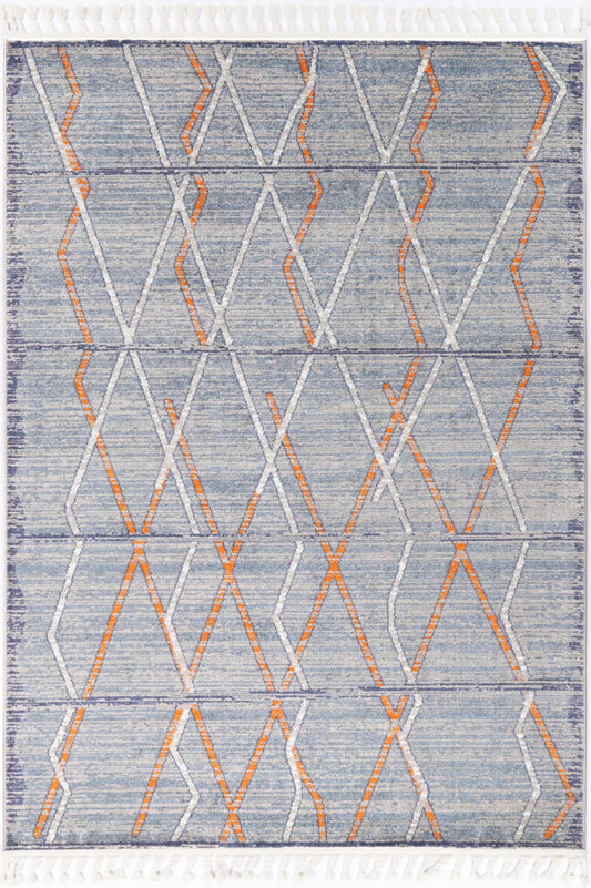 Inca Catarpe Contemporary In Blue Rug