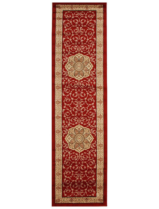 Istanbul Medallion Classic Pattern Runner Rug Red