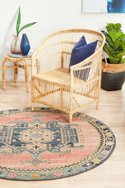 Legacy In Earth Tones Round Rug