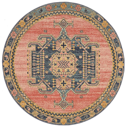 Legacy In Earth Tones Round Rug
