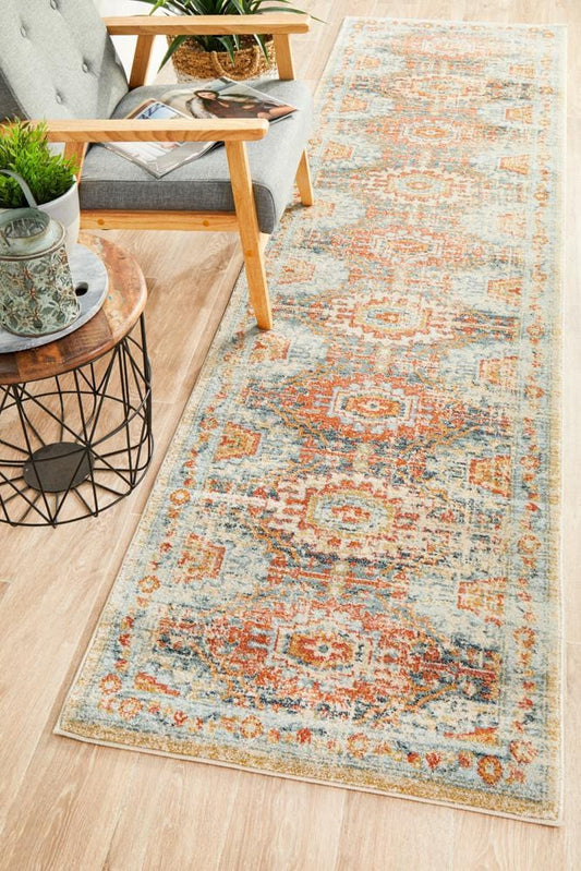 Runner Legacy Rug In Blue And Multi