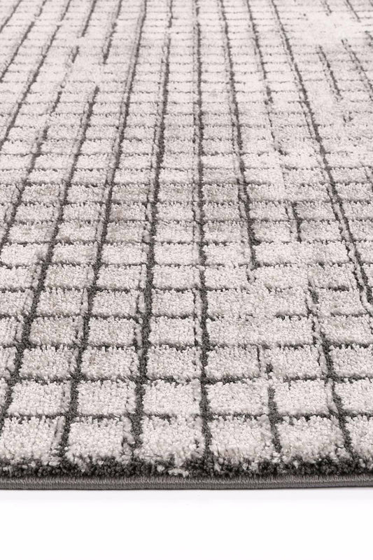 Fable Bacchus Geometric In Grey Rug