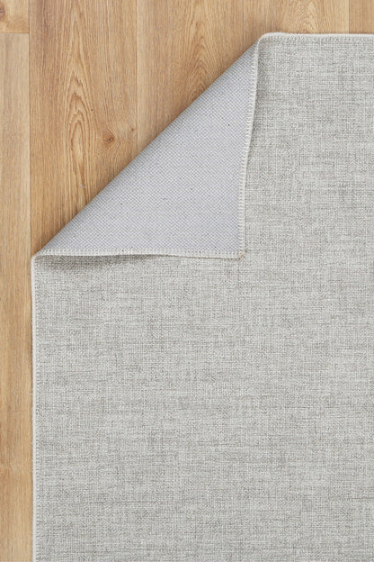 Urban Linen Solid In Silver Rug