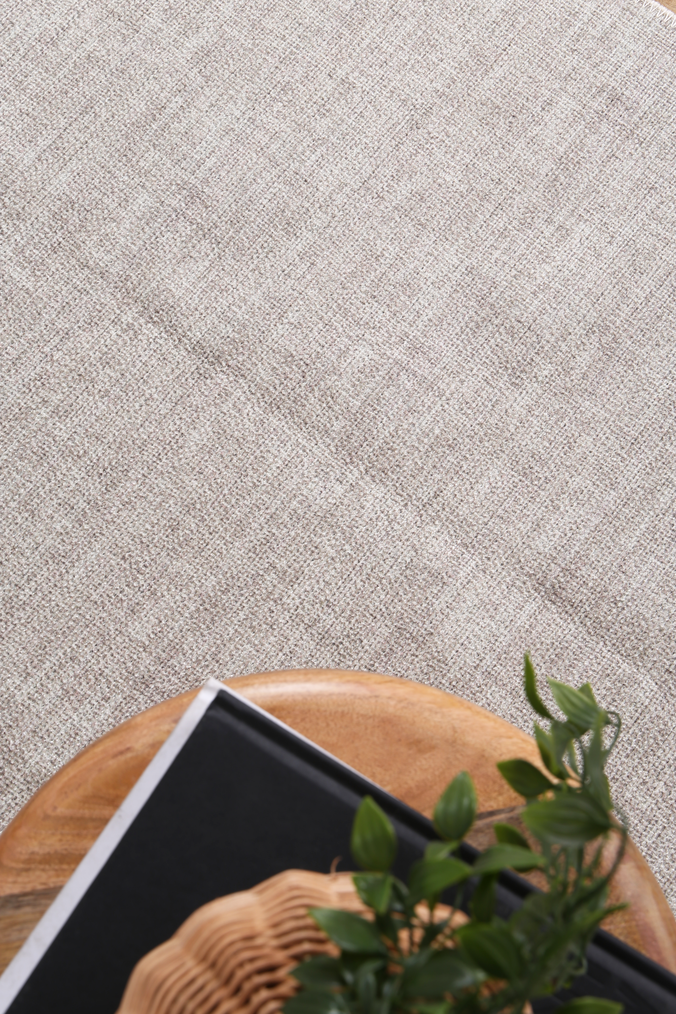 Urban Linen Solid In Silver Rug