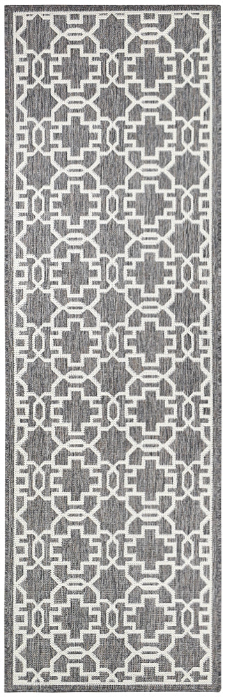 Alaska 208 in Brown & Cream : Runner Rug