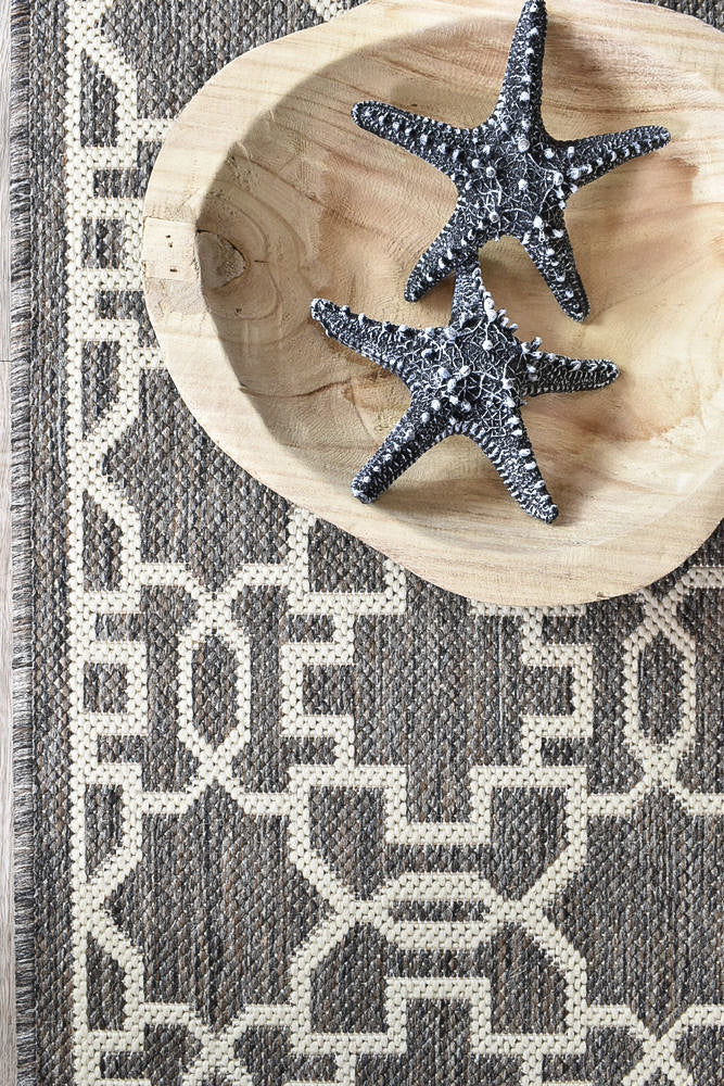 Alaska 208 in Brown & Cream : Runner Rug