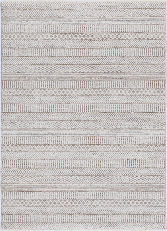 Maryland Kerman Tribal Soft In Beige & White Rug