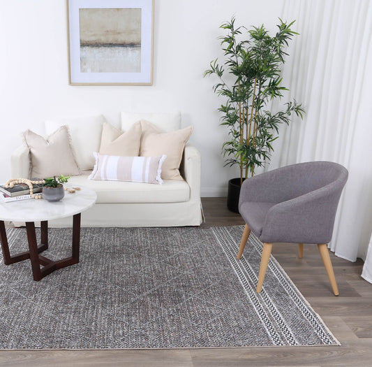 Maryland Aleppo Contemporary Soft In Charcoal Rug