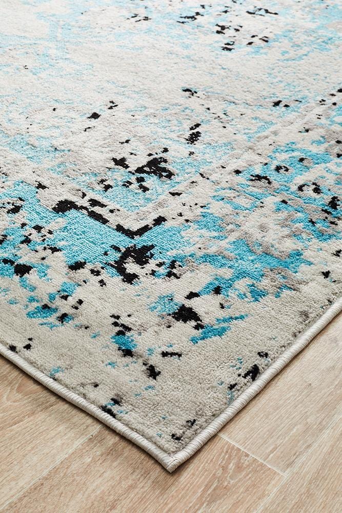 Alexa Transitional Rug Blue Grey - Cheapest Rugs Online