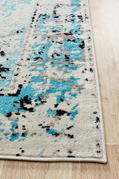 Alexa Transitional Rug Blue Grey - Cheapest Rugs Online
