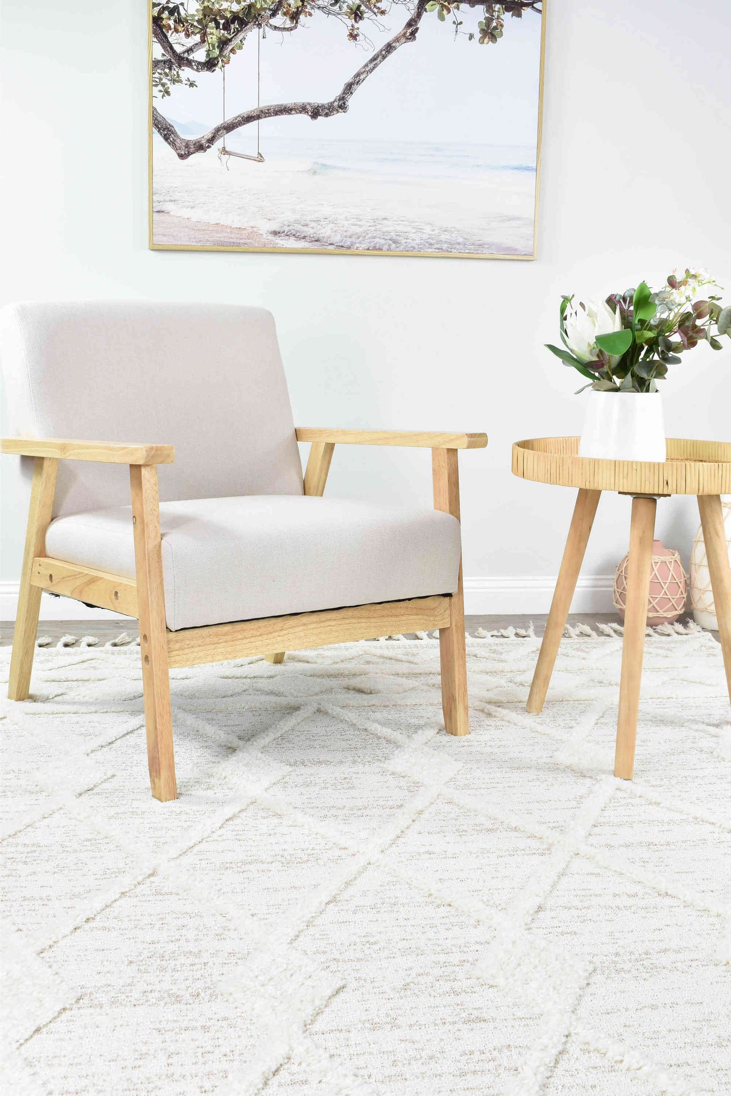 August in Natural Rug