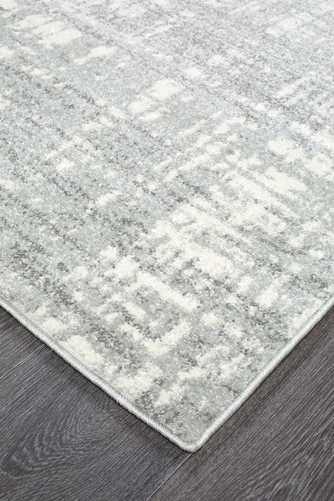 Silver Mirage Abstract Area Rug