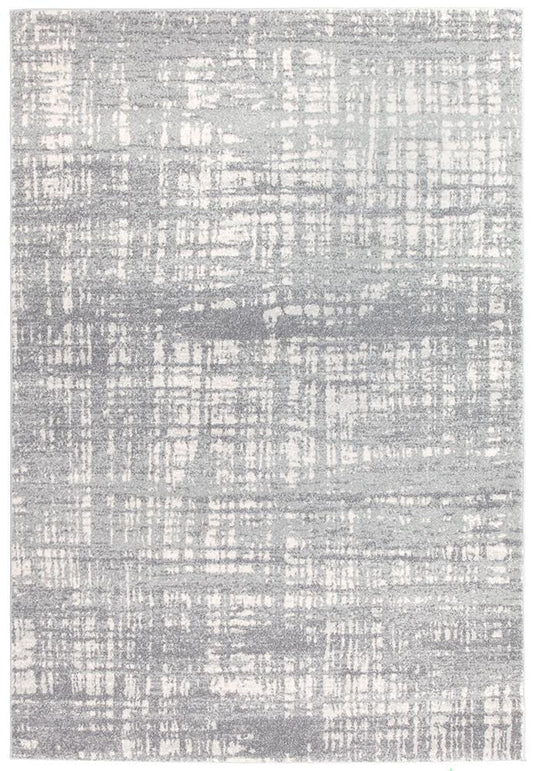 Silver Mirage Abstract Rug