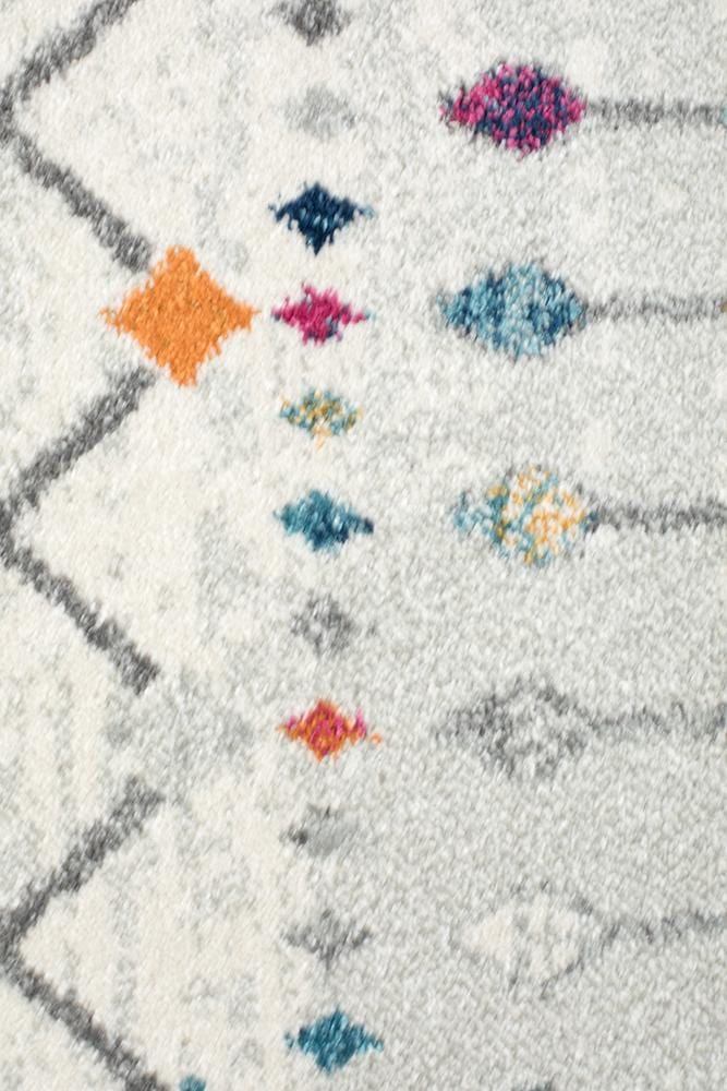 Mirage White & Multi Runner Rug