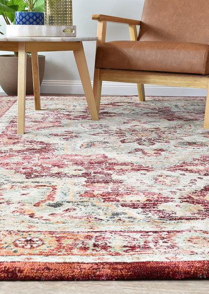 Oxford Rug 63435-1414 In Red Rug