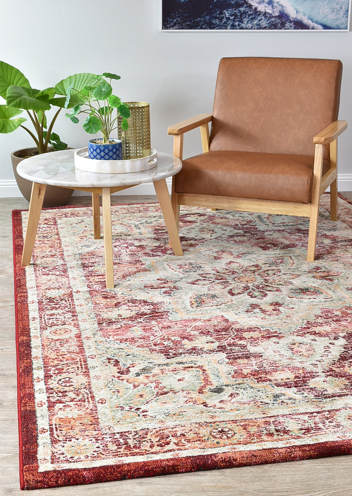 Oxford Rug 63435-1414 In Red Rug