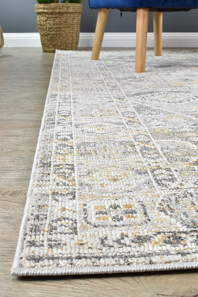 Menara 320 in Grey & Mustard Rug