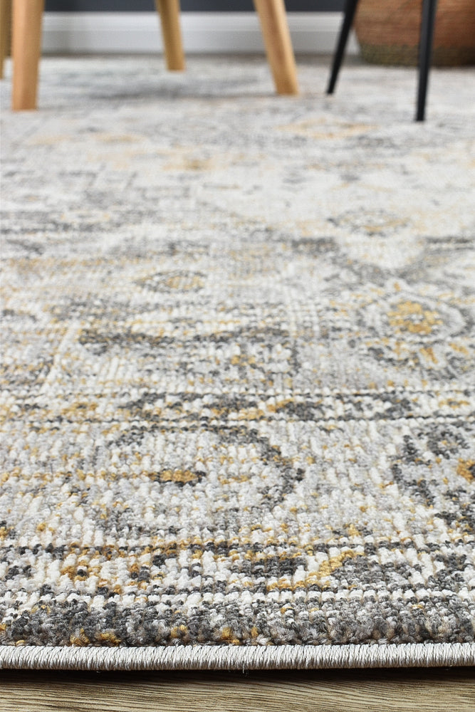 Menara 320 in Grey & Mustard Rug