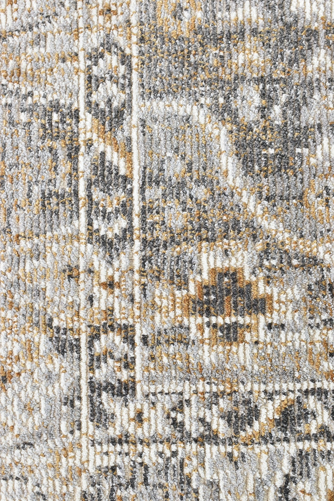 Menara 320 in Grey & Mustard Rug